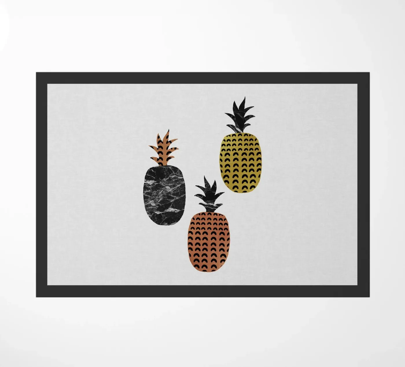 Scandi Pineapples deurmat van Orara Studio
