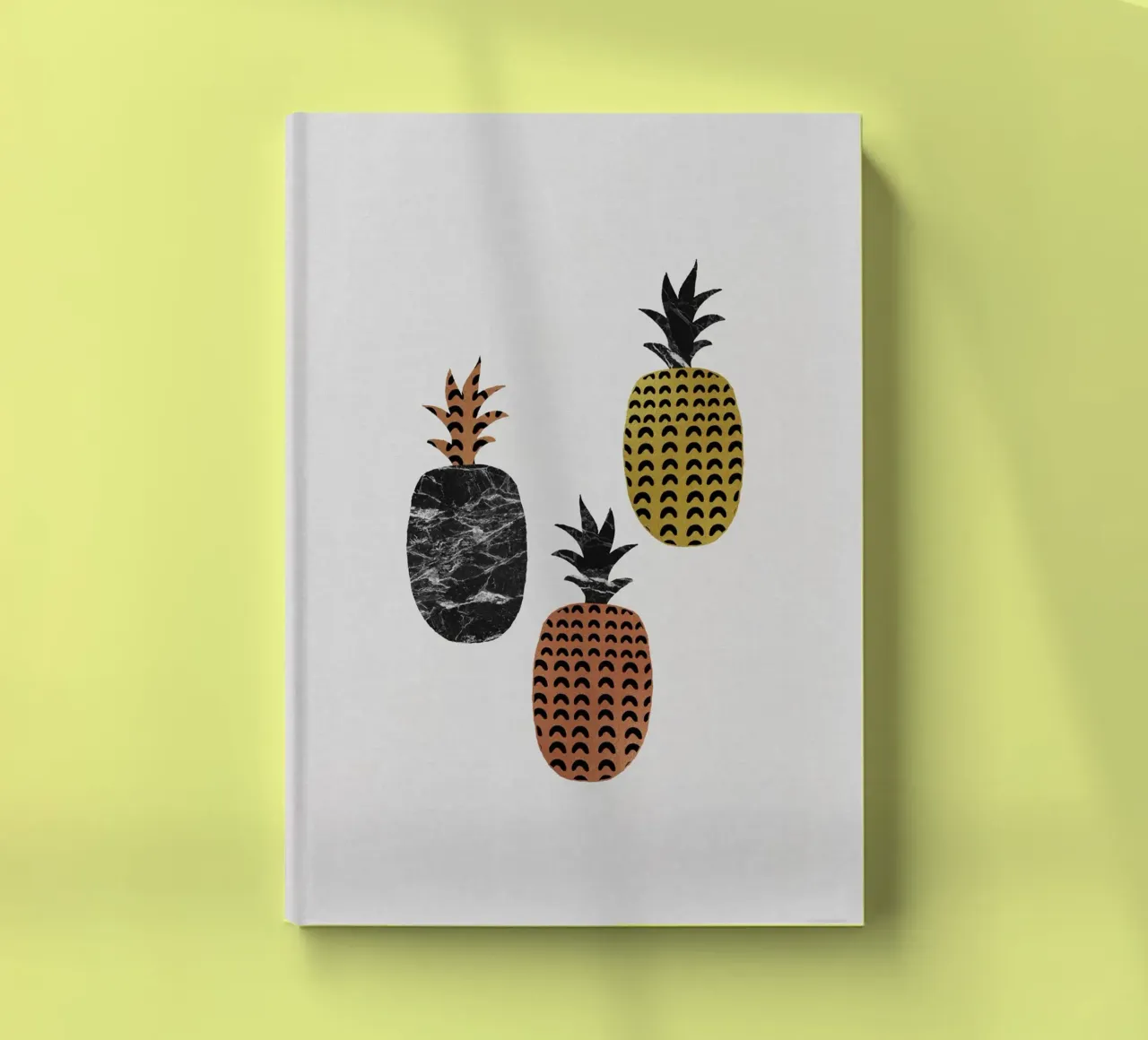Scandi Pineapples notebook by Orara Studio