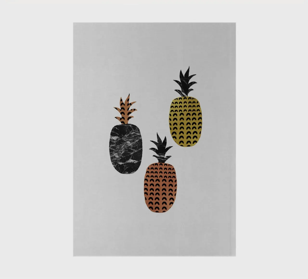 Scandi Pineapples notebook by Orara Studio