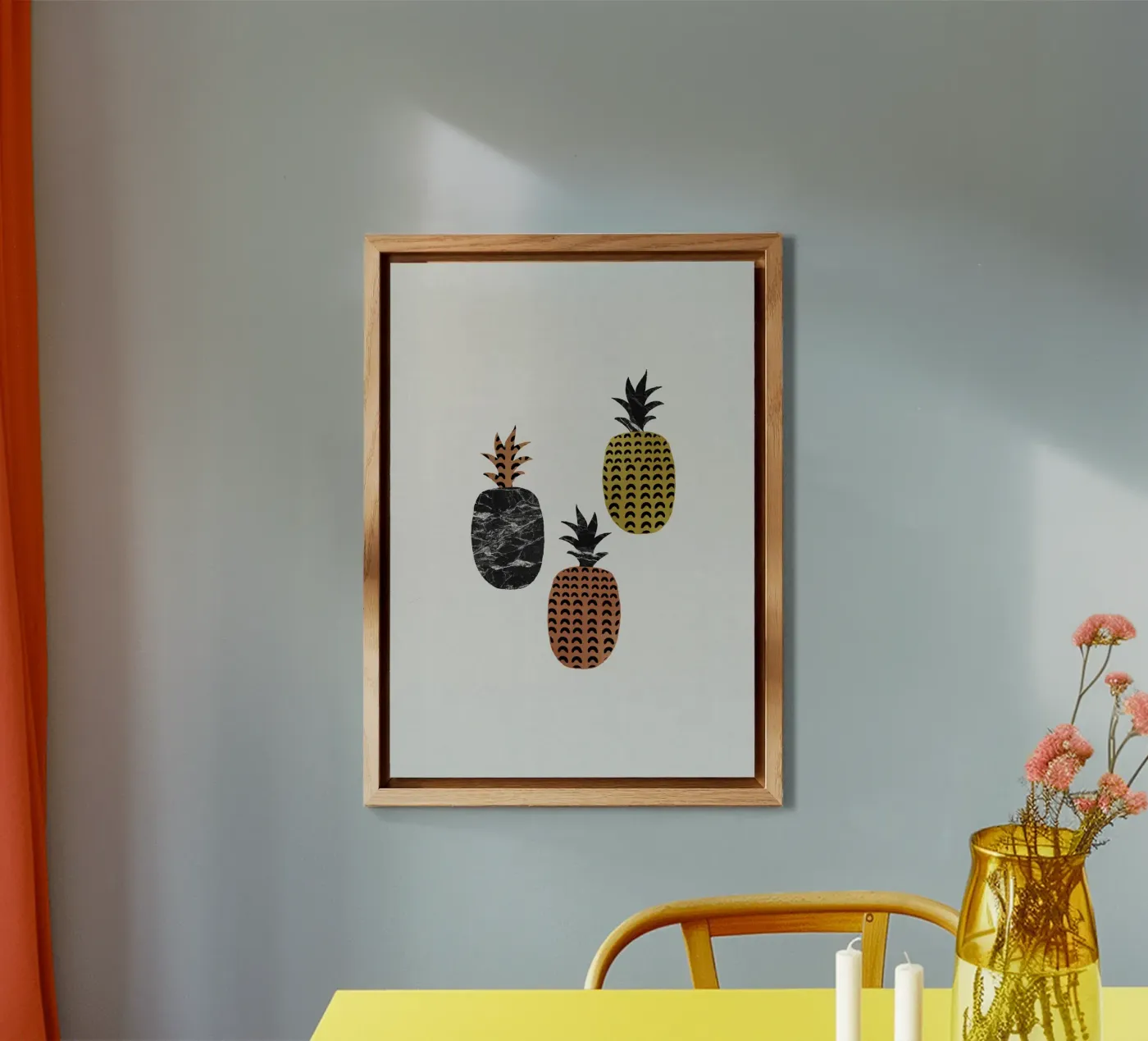Scandi Pineapples forex plate by Orara Studio