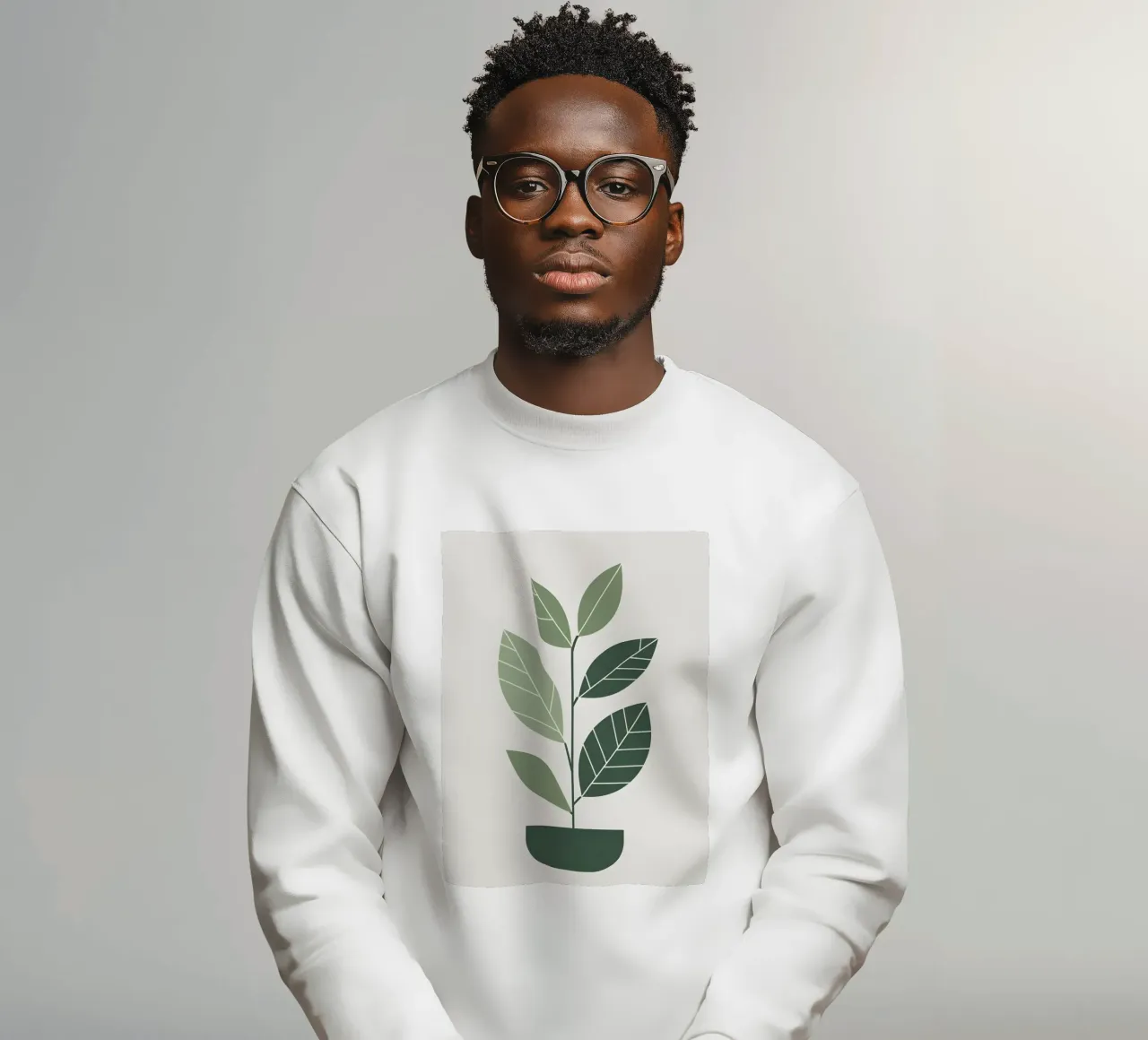 impianto in geometria felpa da botanical shop