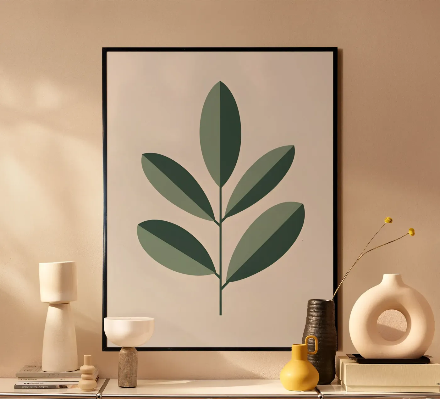 blad levendig poster van botanical shop