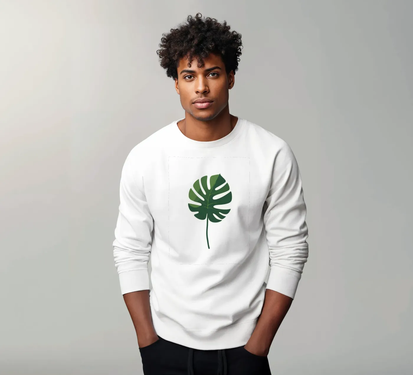 foglia vettoriale felpa da botanical shop