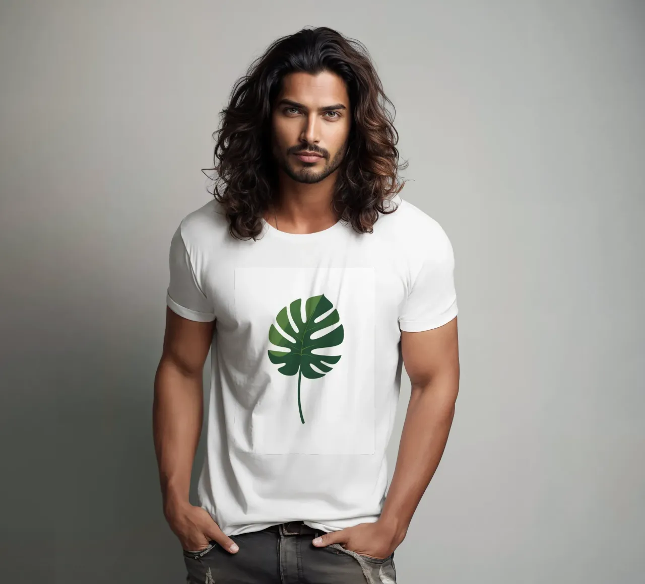 vector leaf t-shirt da botanical shop
