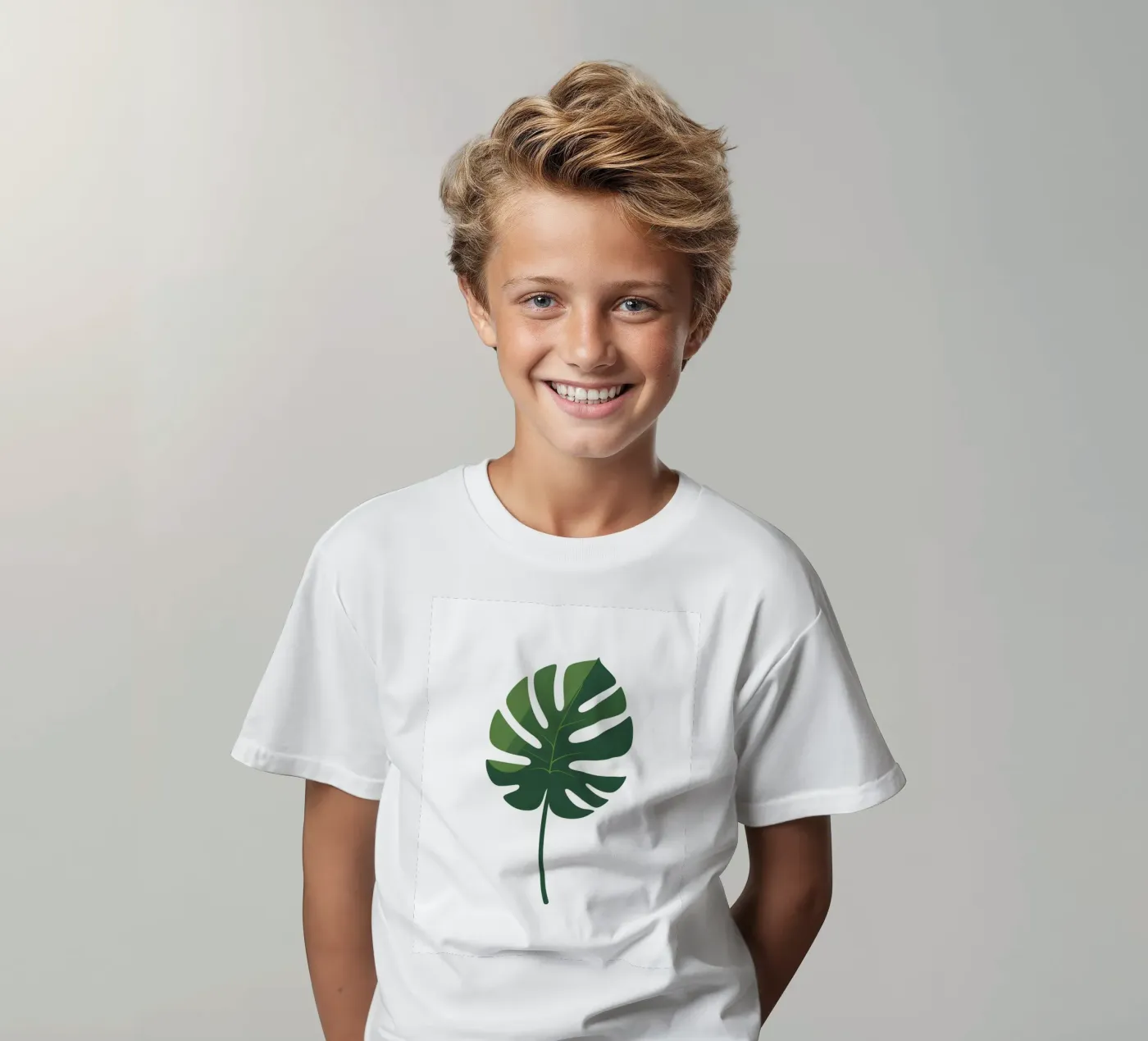 foglia vettoriale t-shirt bambini da botanical shop