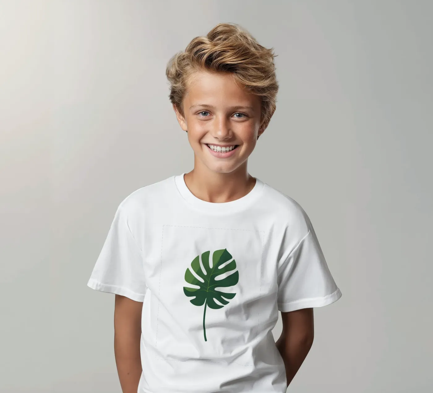 foglia vettoriale t-shirt bambini da botanical shop