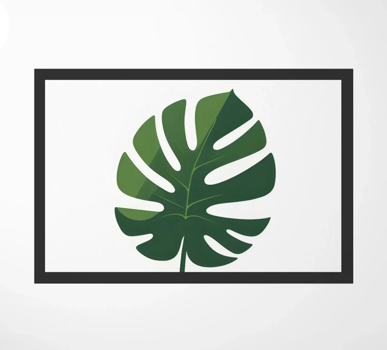 foglia vettoriale zerbino da botanical shop