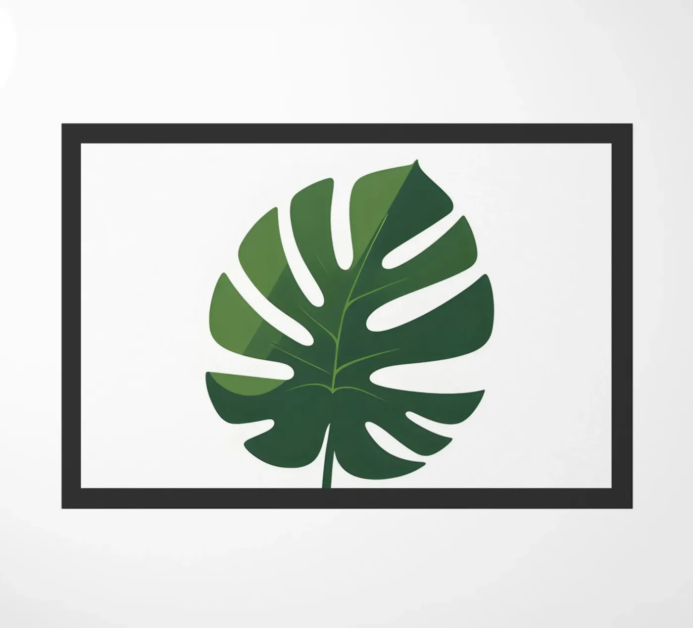 vector leaf doormat by botanical shop