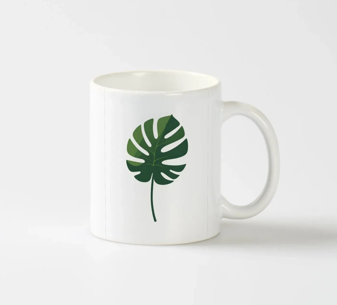 foglia vettoriale tazza in ceramica da botanical shop