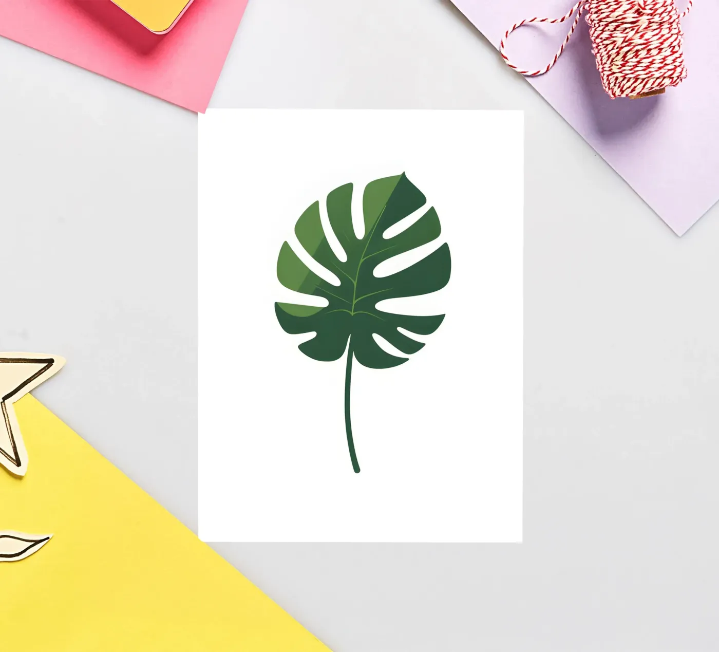 vector leaf sticker by botanical shop