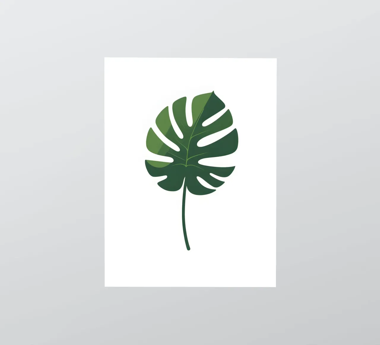 vector leaf sticker by botanical shop