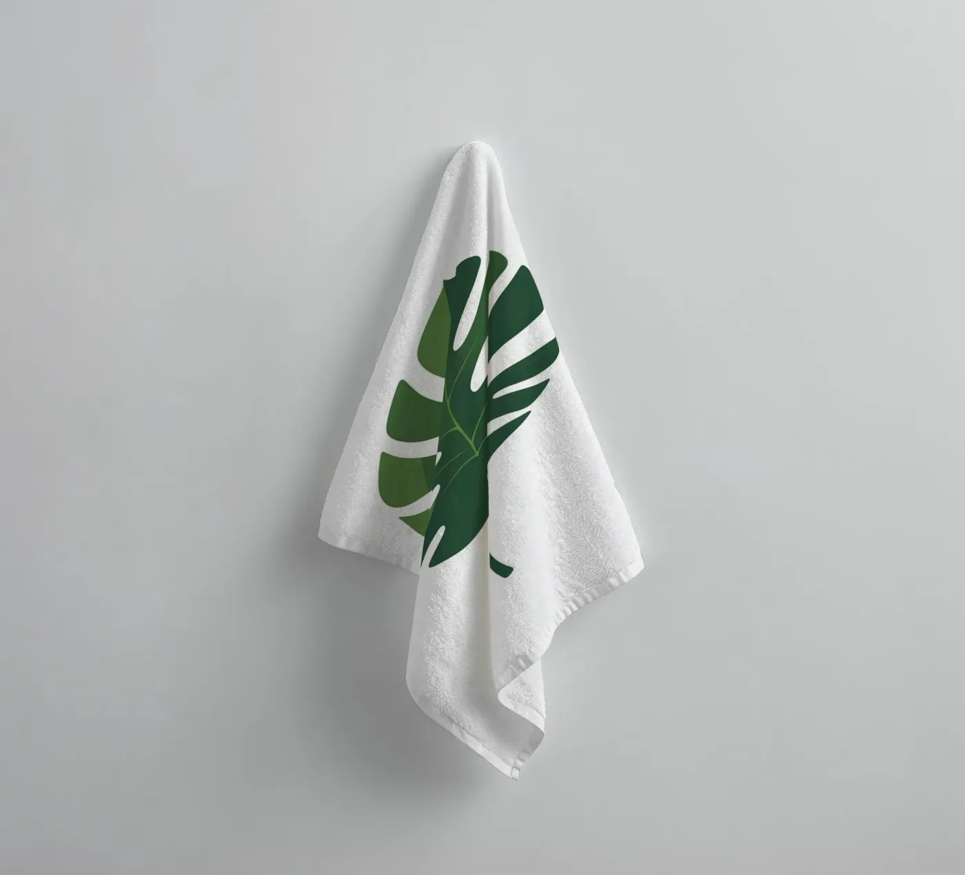 vector leaf badhanddoek van botanical shop
