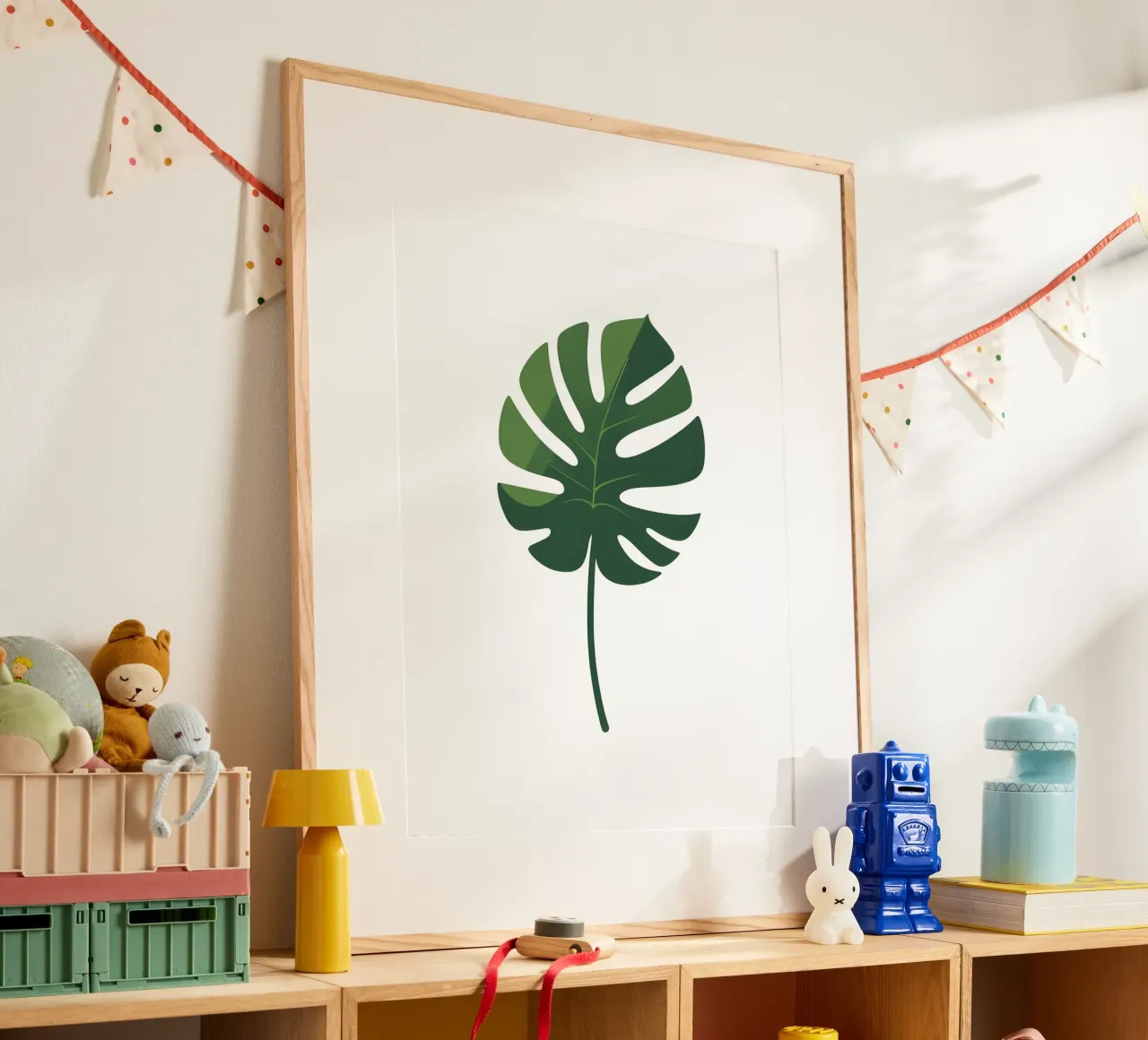 vectorblad poster van botanical shop