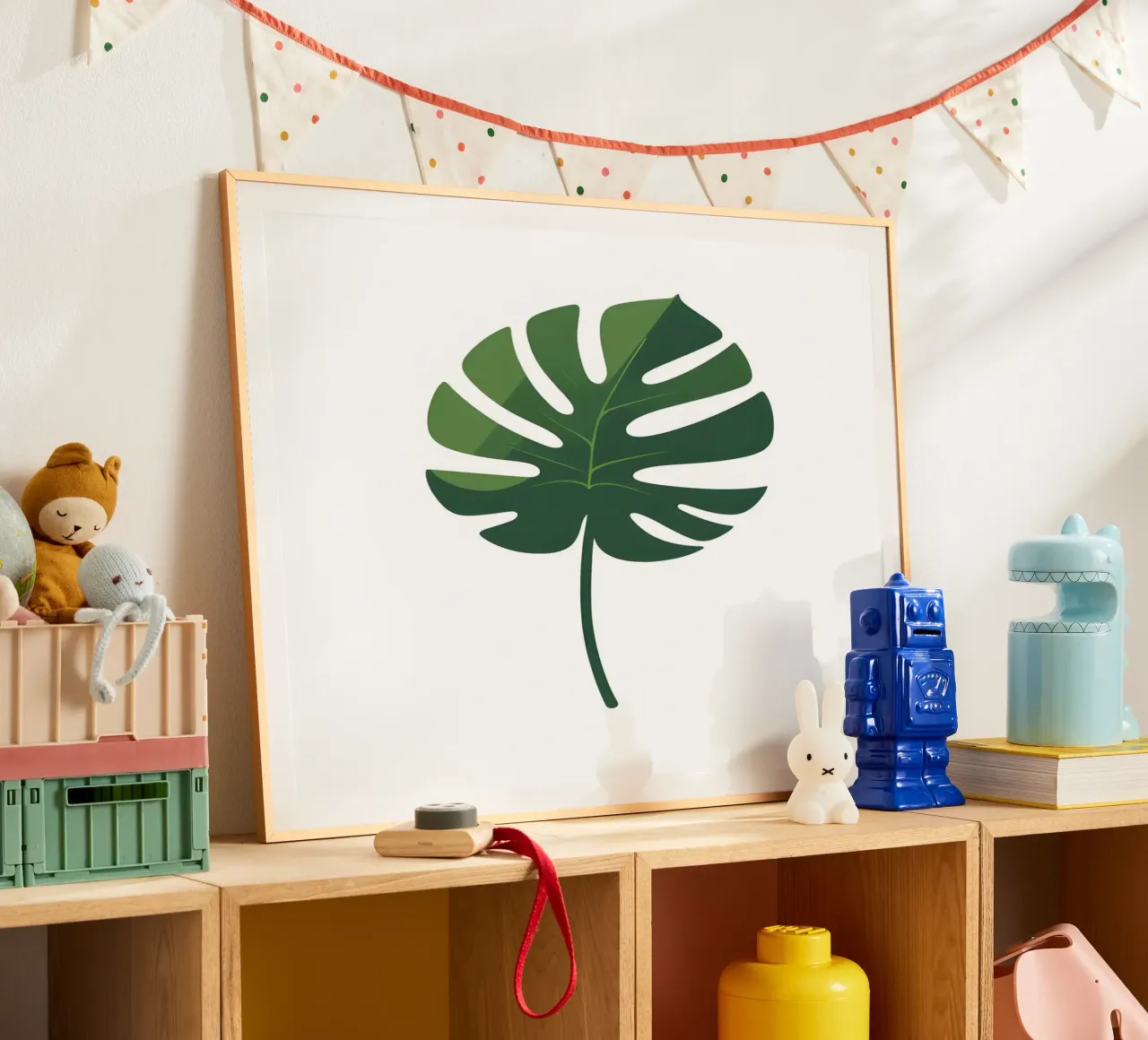 vectorblad poster van botanical shop