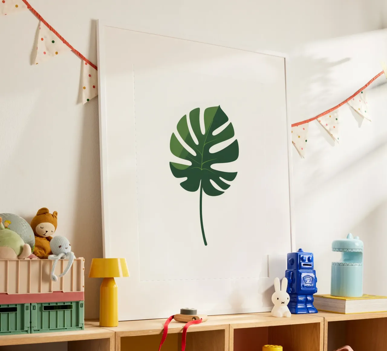 vectorblad poster van botanical shop