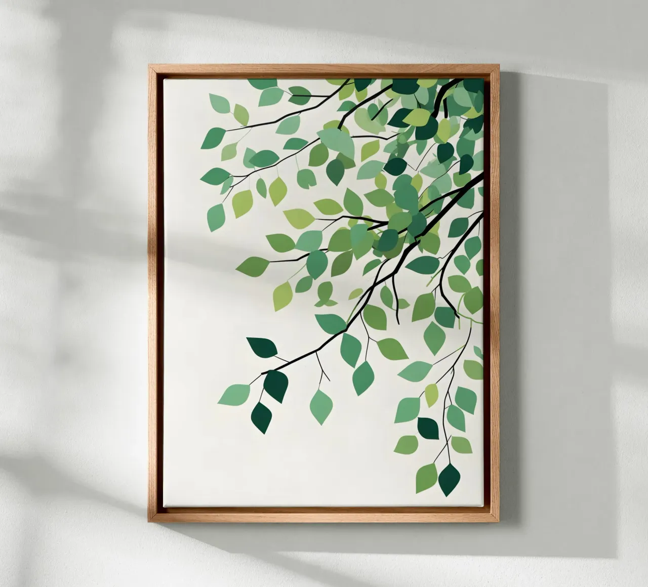 branch with droping leaf canvas by botanical shop