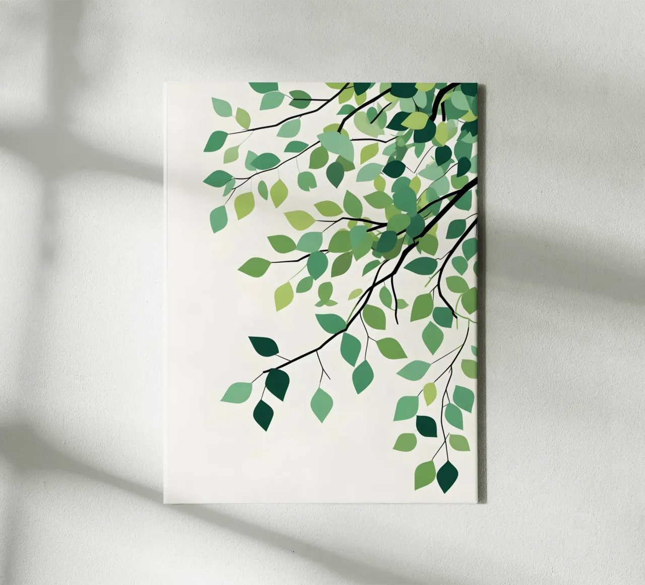 branch with droping leaf canvas by botanical shop