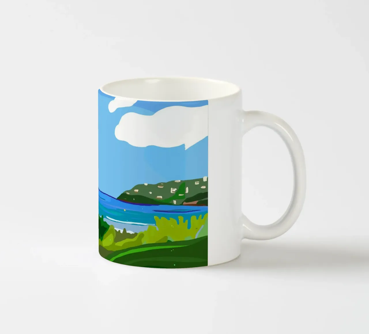 beach ceramic mug by ALEIDA bold