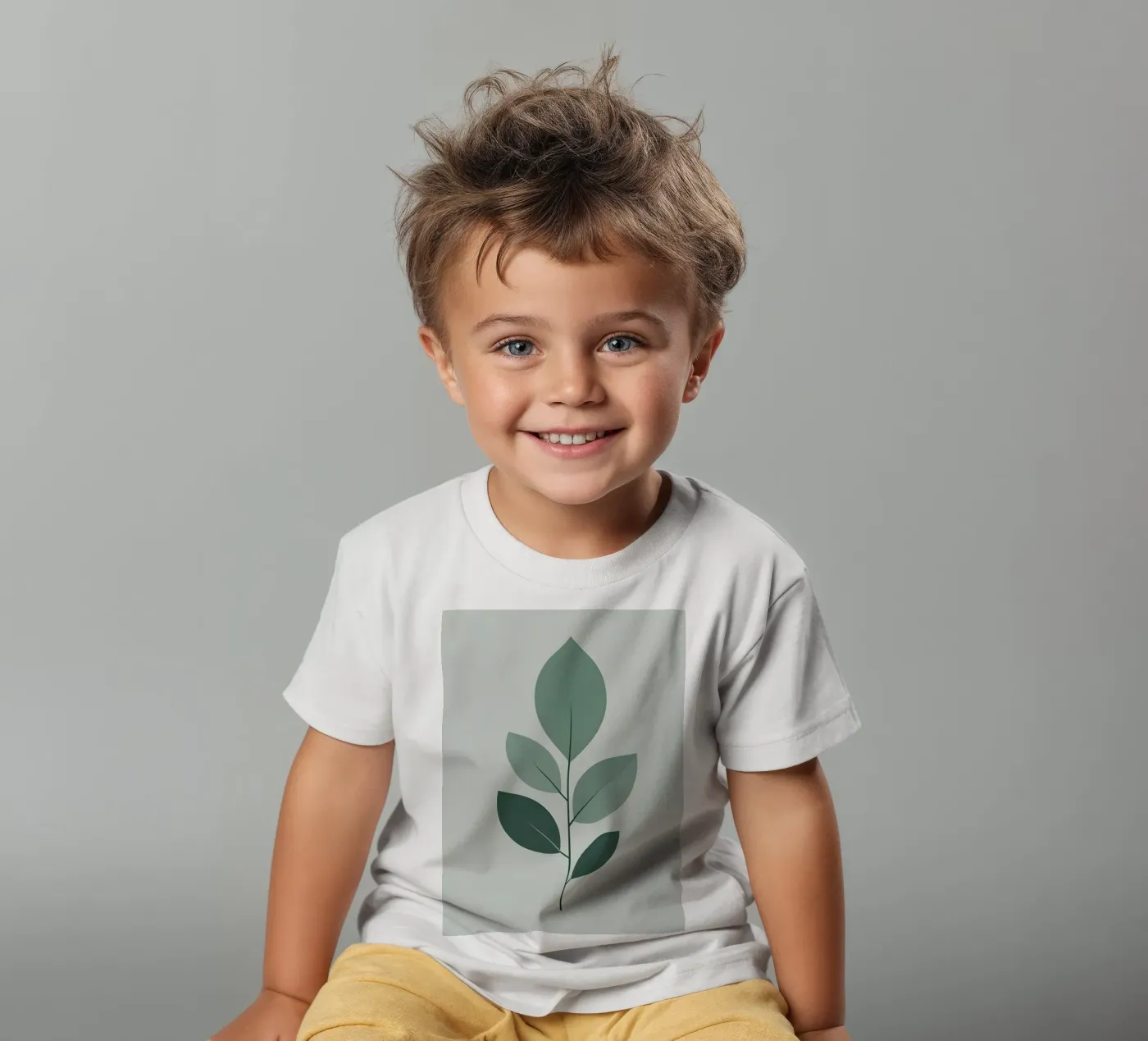 cinq feuilles t-shirt enfant de botanical shop