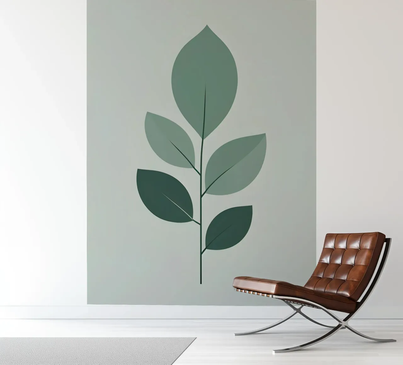 five leaf fotobehang van botanical shop