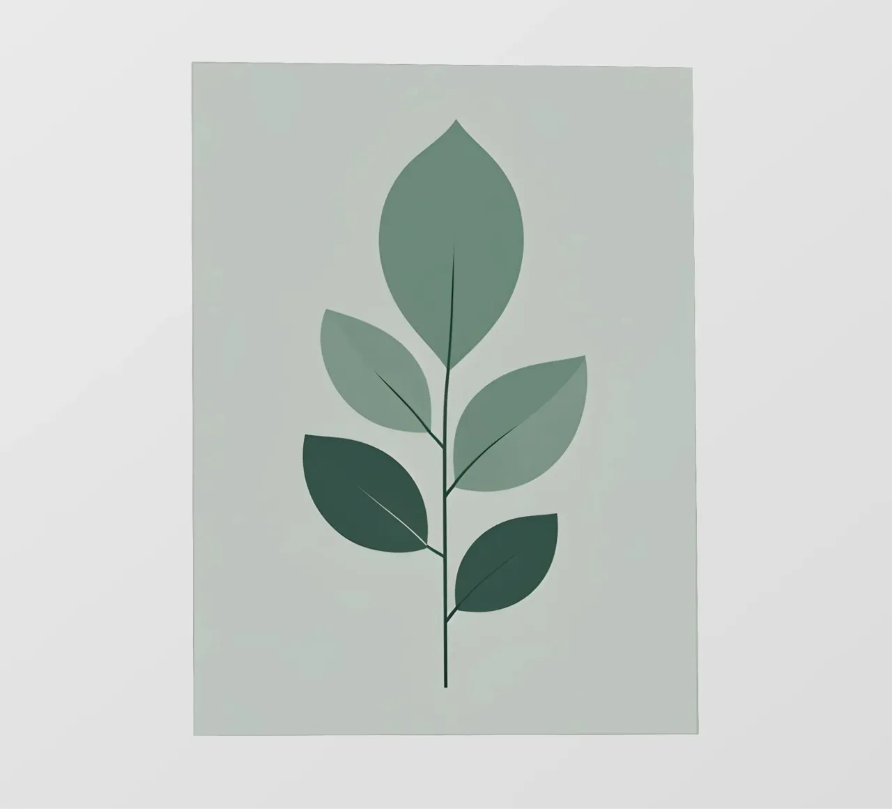 five leaf fotobehang van botanical shop