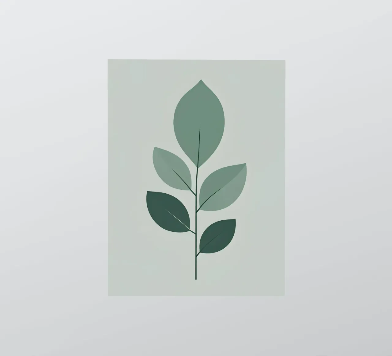 five leaf sticker by botanical shop