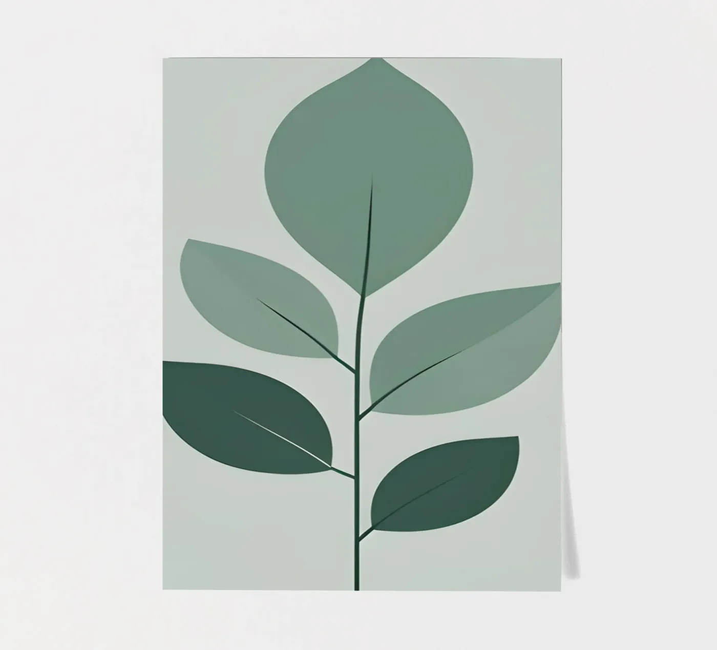 five leaf sticker sheet by botanical shop