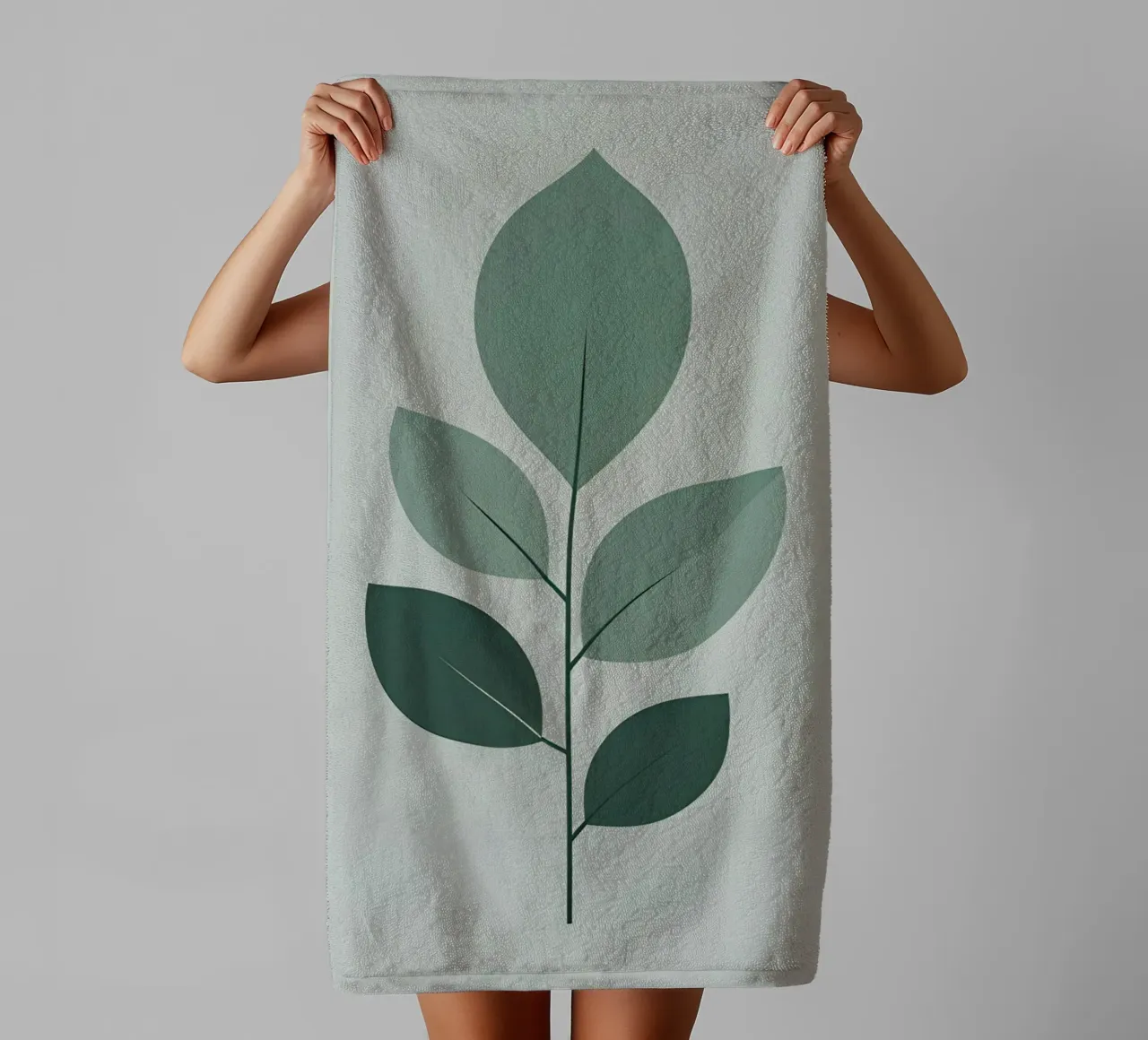 five leaf towel by botanical shop