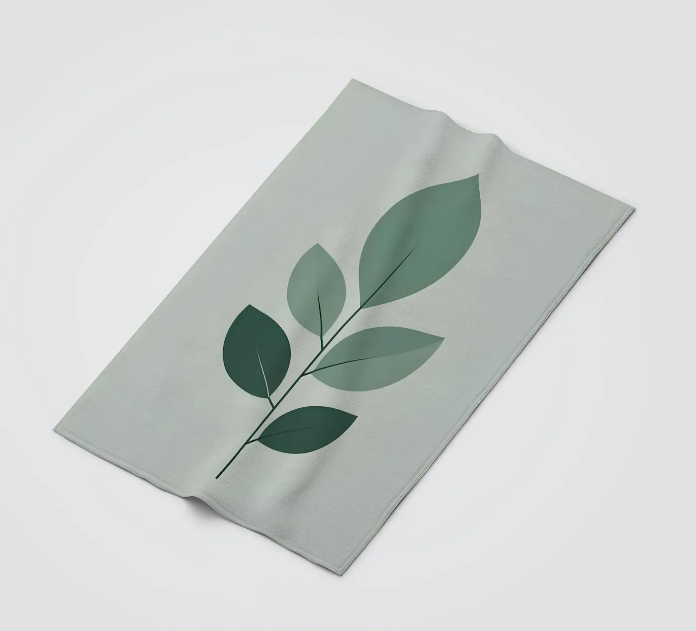 five leaf fleece blanket by botanical shop
