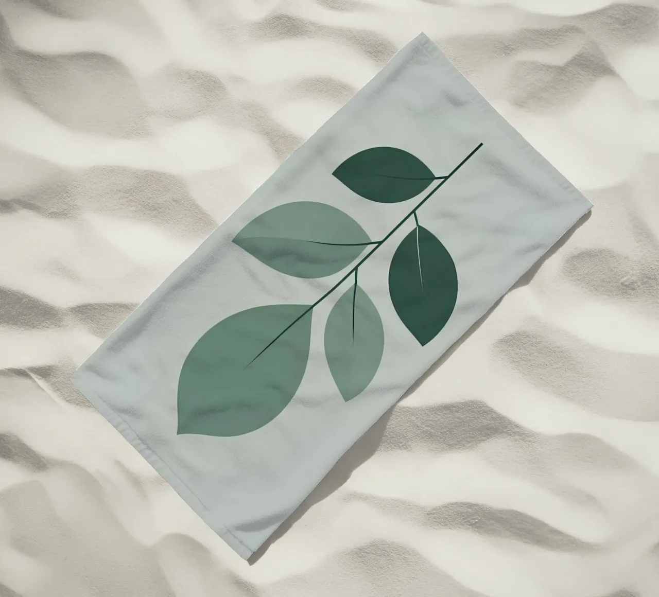 five leaf strandhanddoek van botanical shop