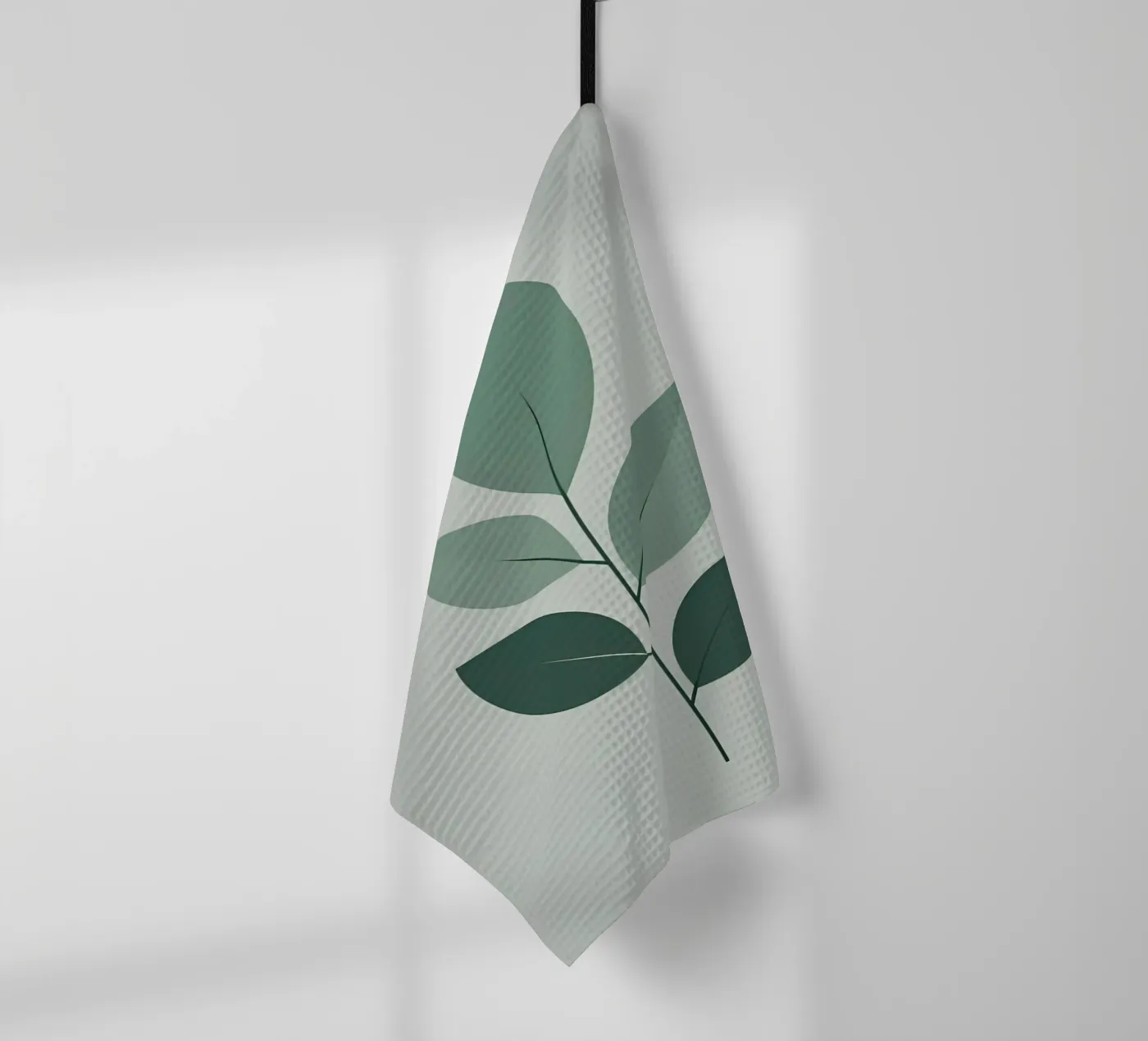 five leaf tea towel by botanical shop