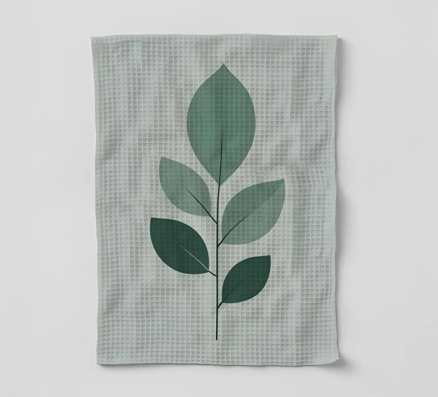 five leaf tea towel by botanical shop
