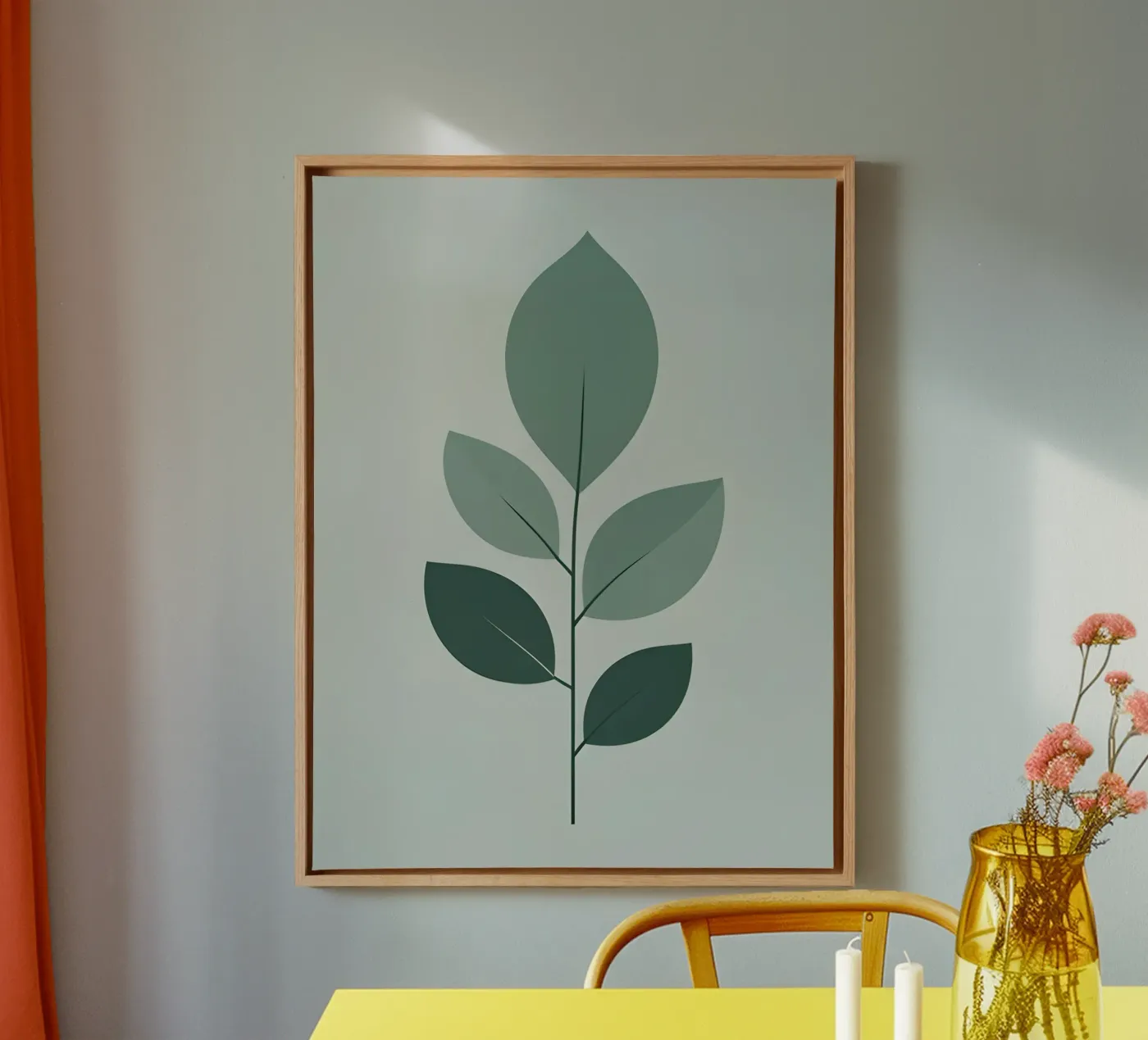 five leaf canvas by botanical shop