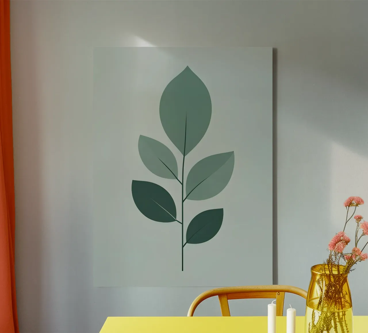 five leaf canvas by botanical shop