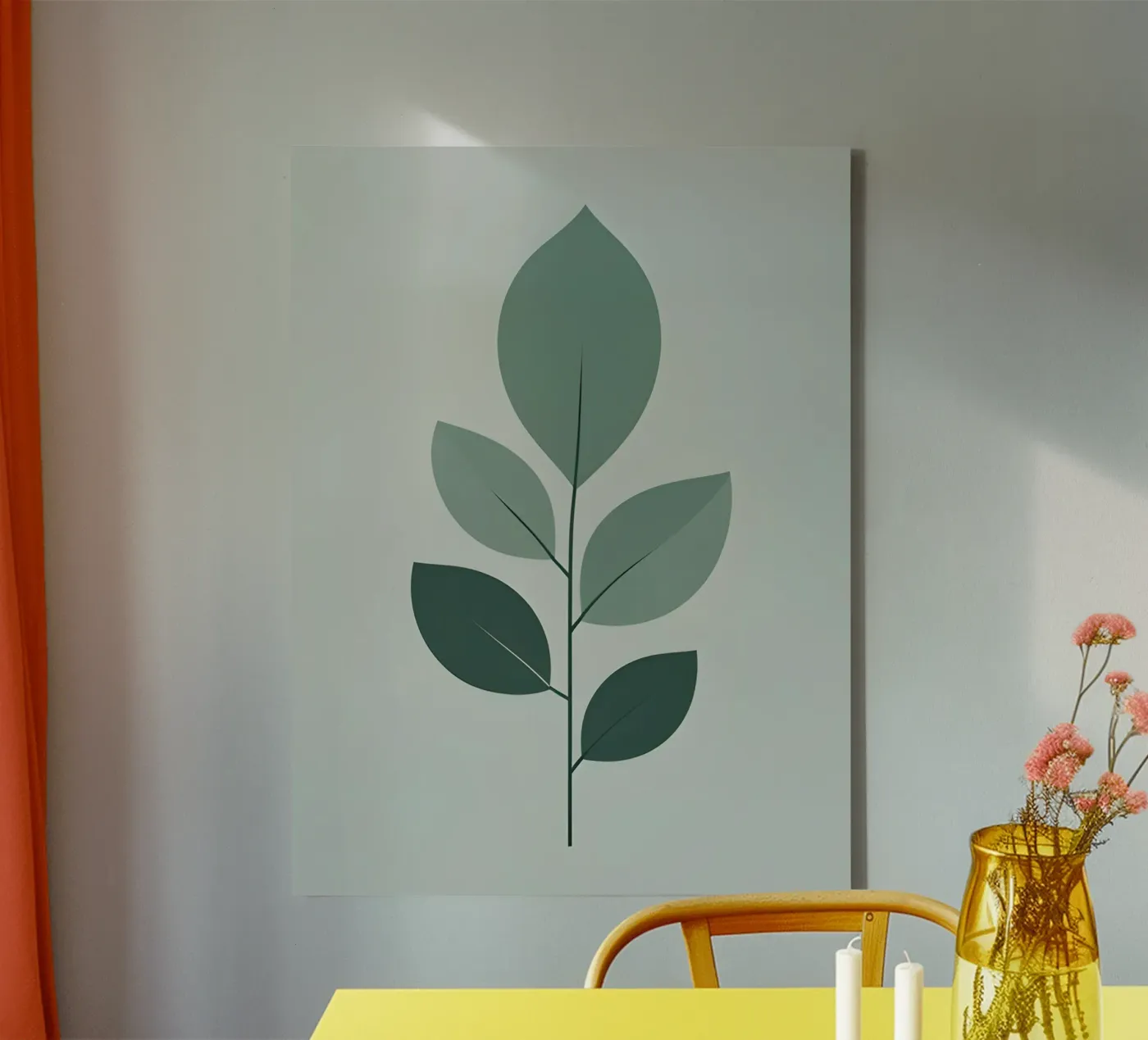 five leaf canvas by botanical shop