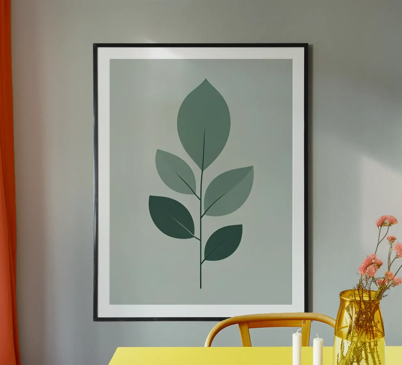 five leaf poster by botanical shop
