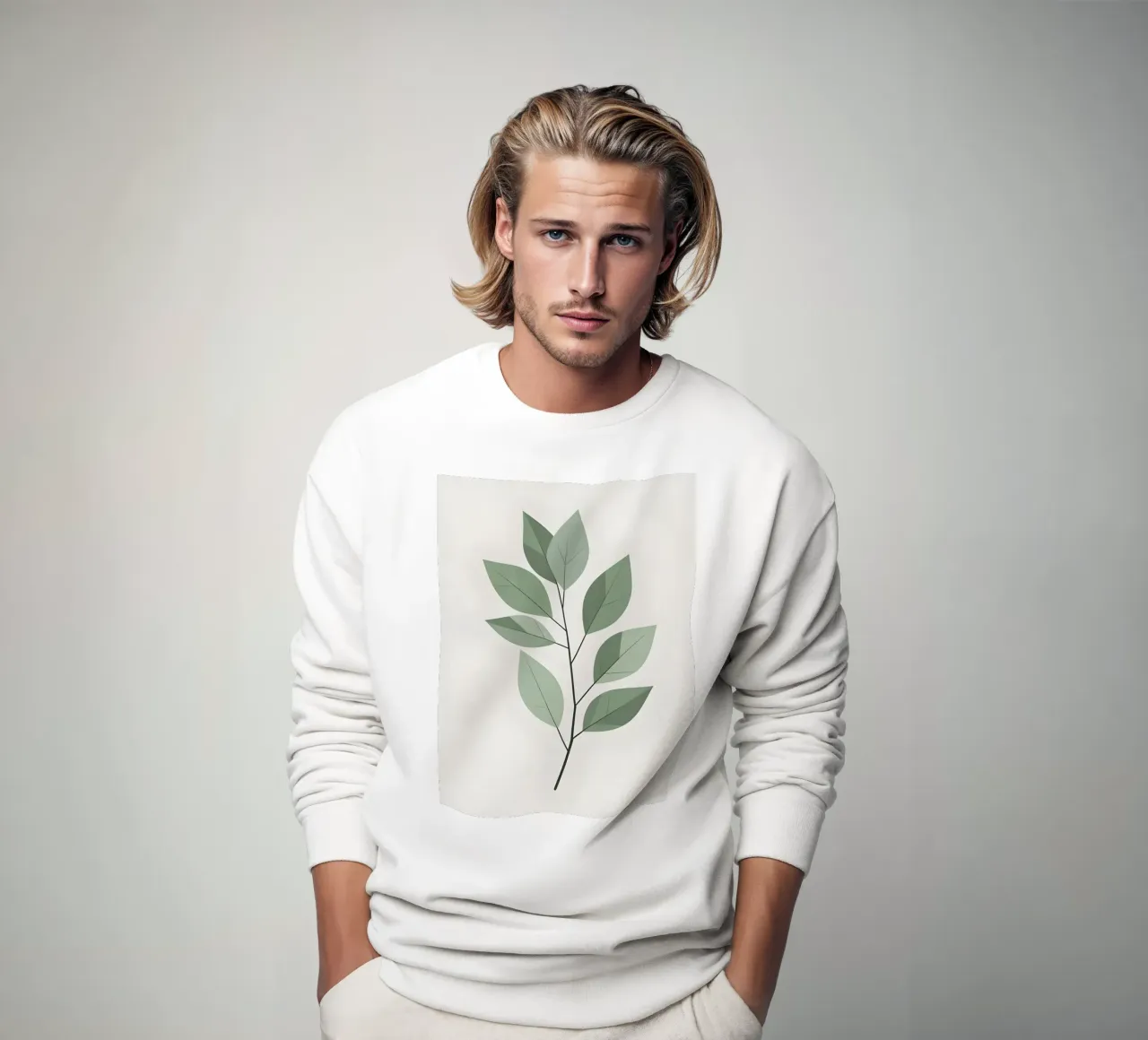 foglia vettoriale felpa da botanical shop