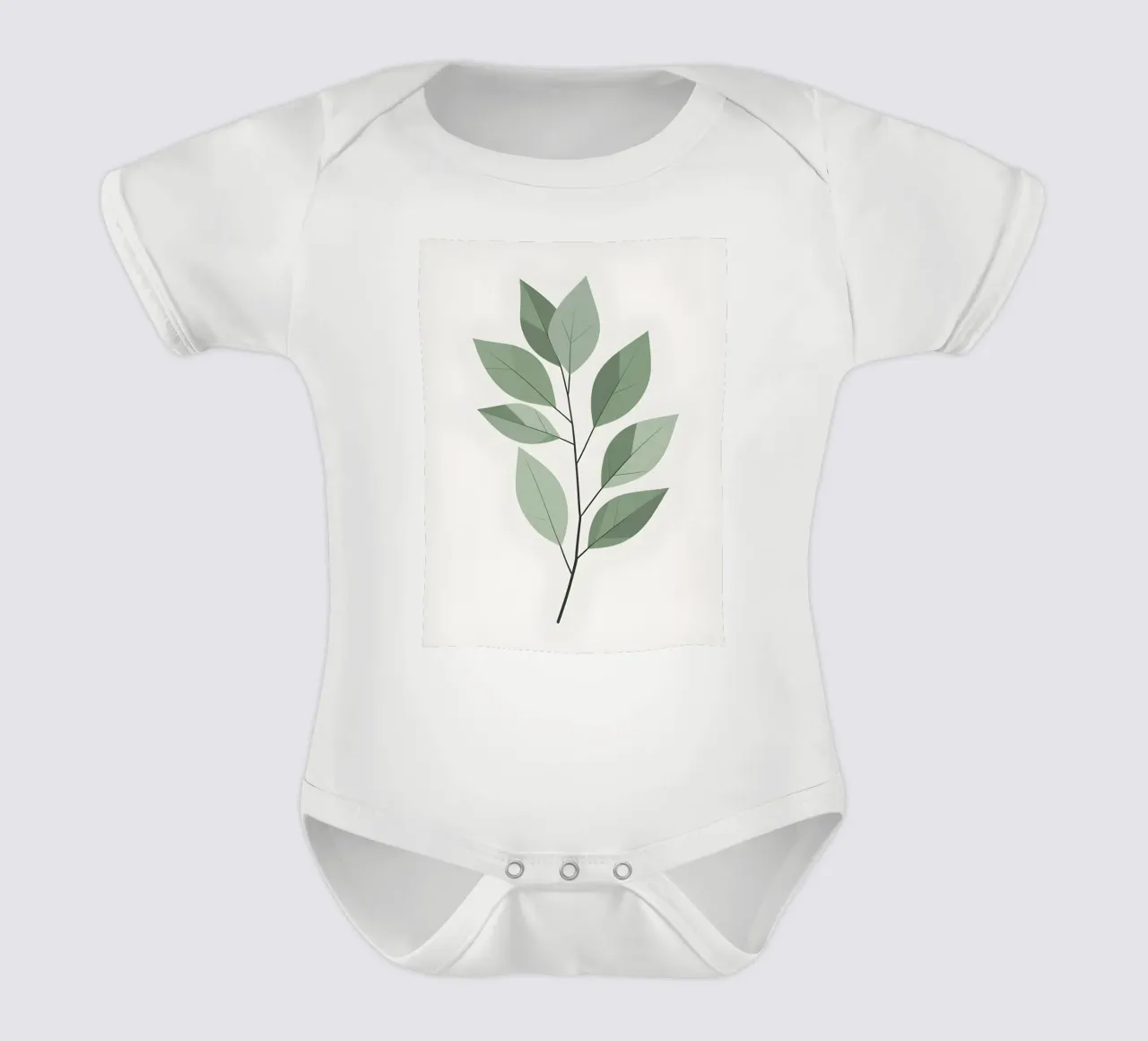 feuille vectorielle body bébé de botanical shop