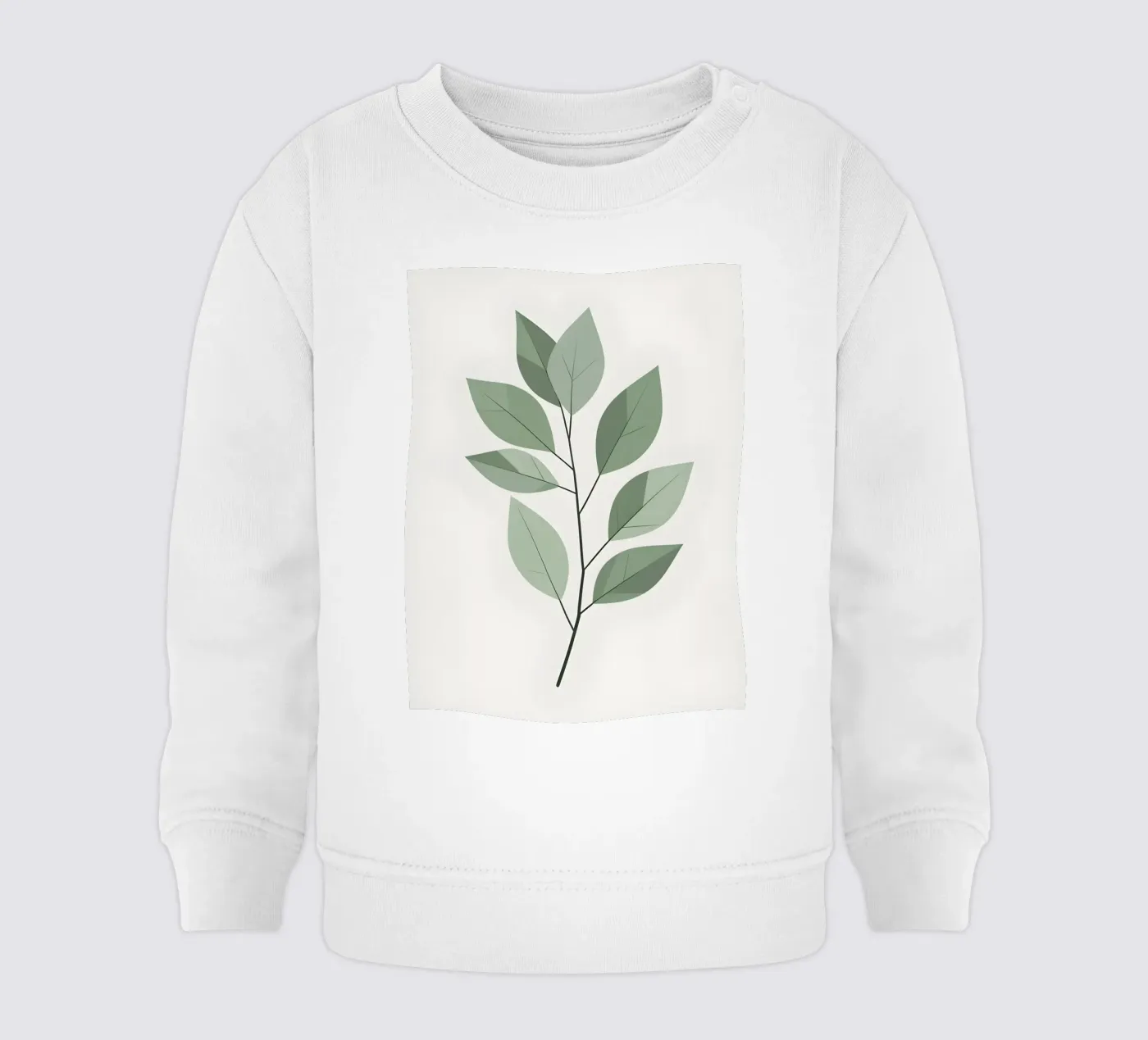 foglia vettoriale felpa neonato da botanical shop