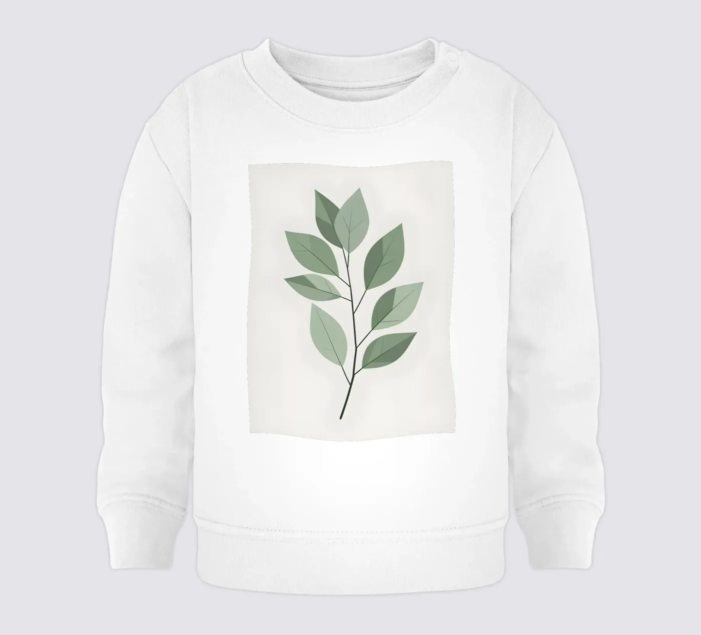 foglia vettoriale felpa neonato da botanical shop