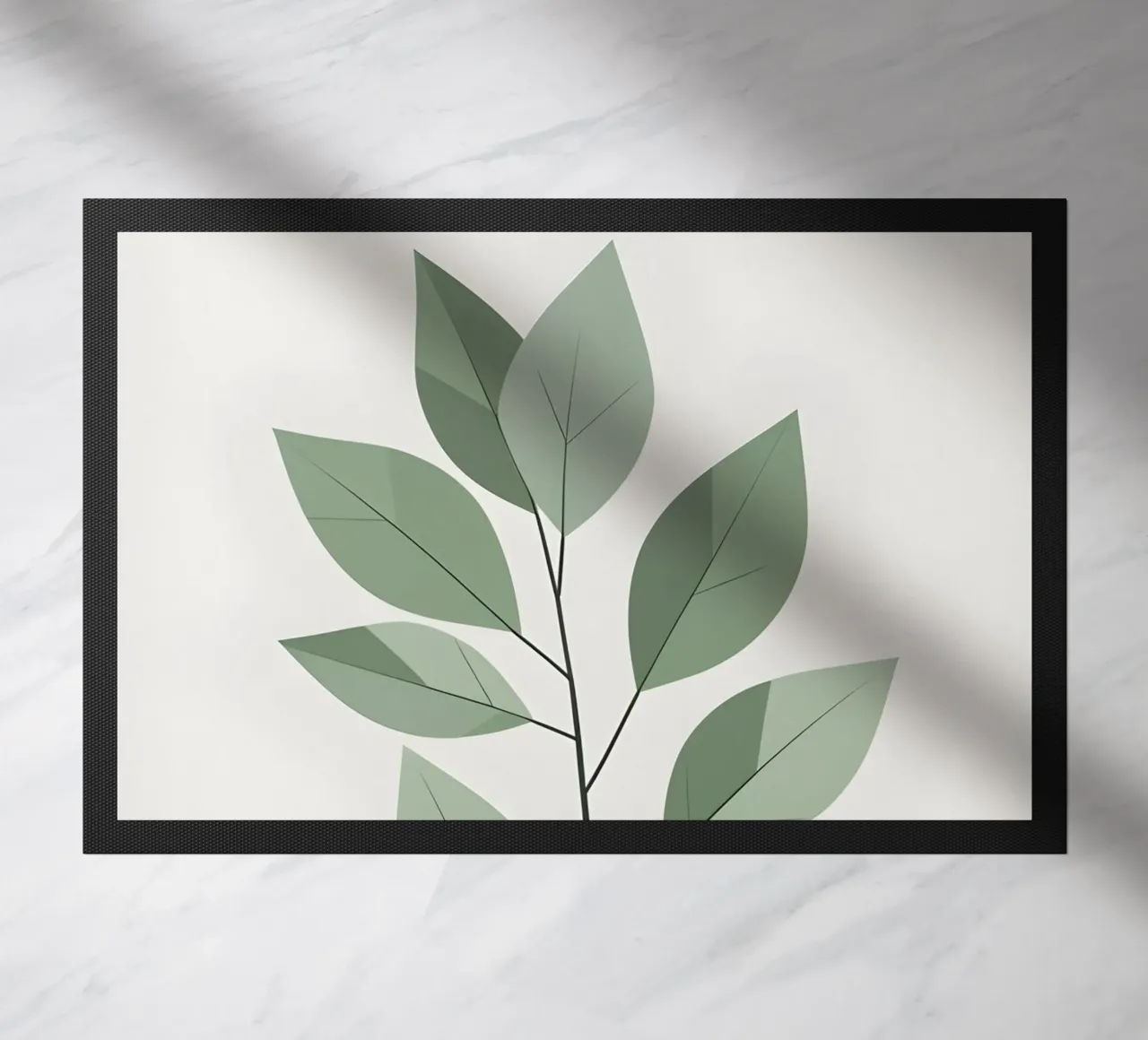 vector leaf doormat by botanical shop