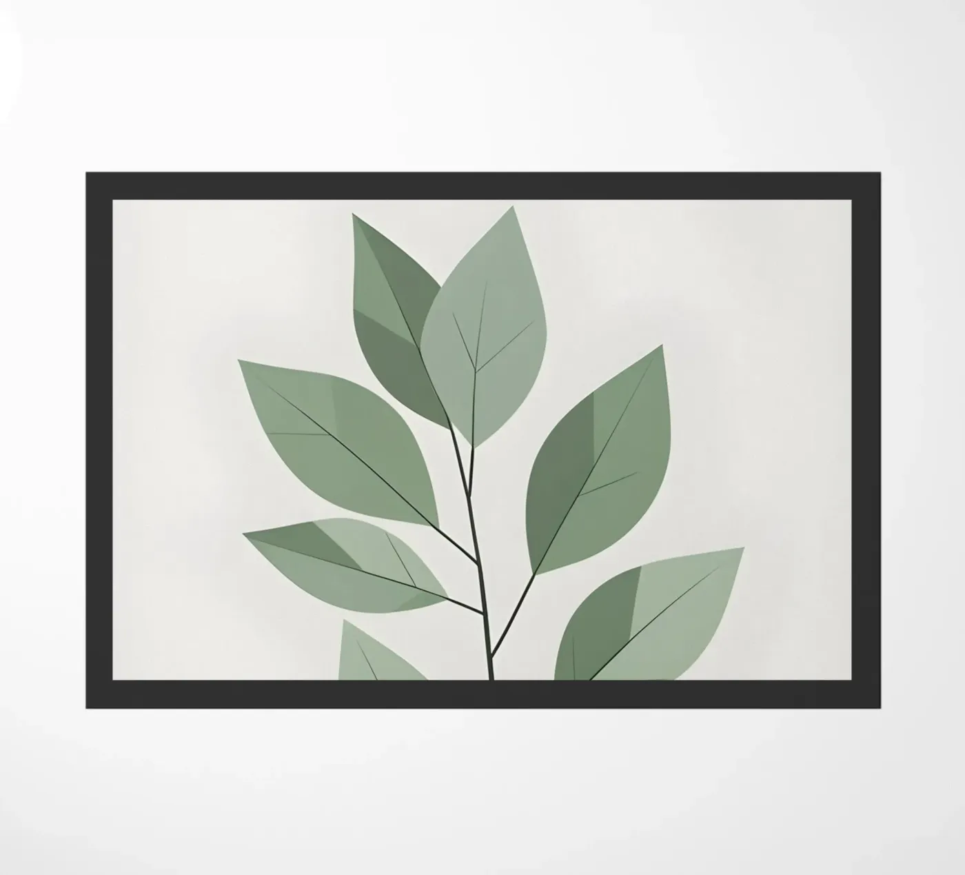 vector leaf doormat by botanical shop