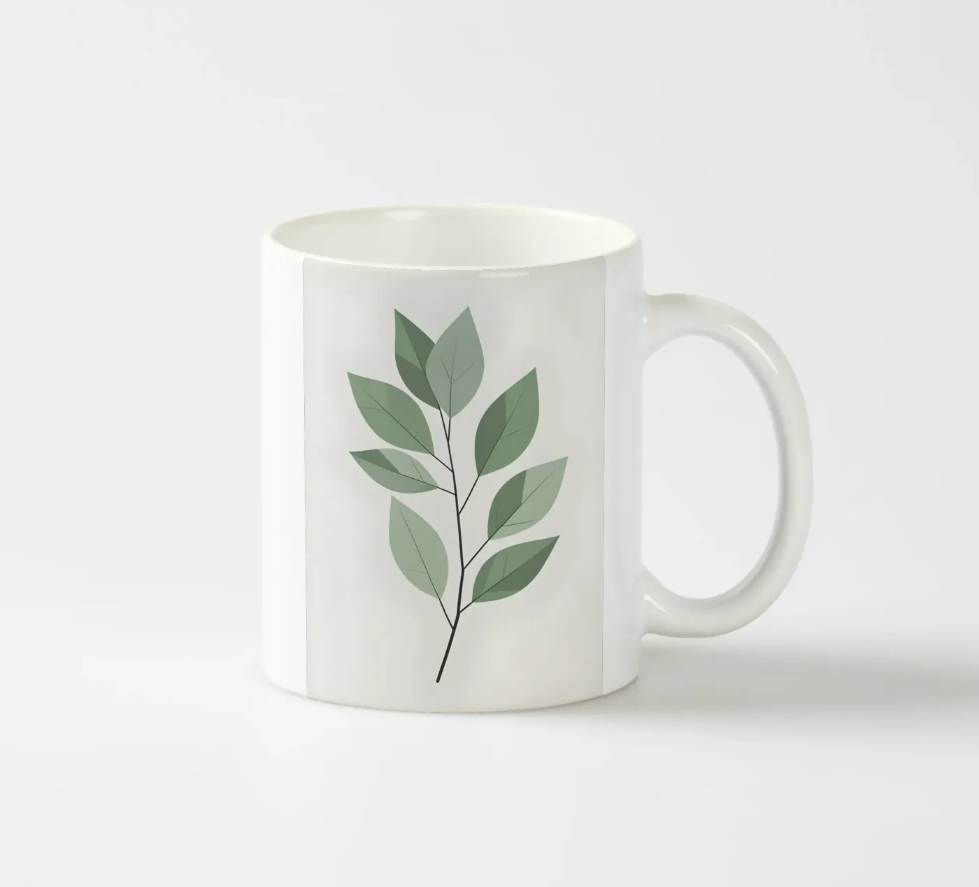 vector leaf mug en céramique de botanical shop
