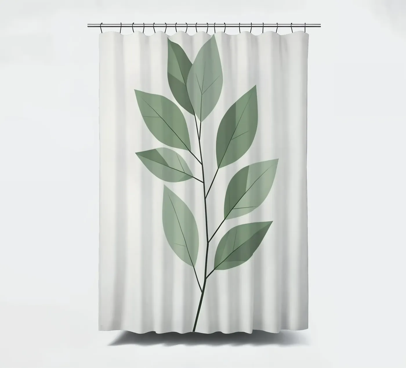 foglia vettoriale tenda da doccia da botanical shop