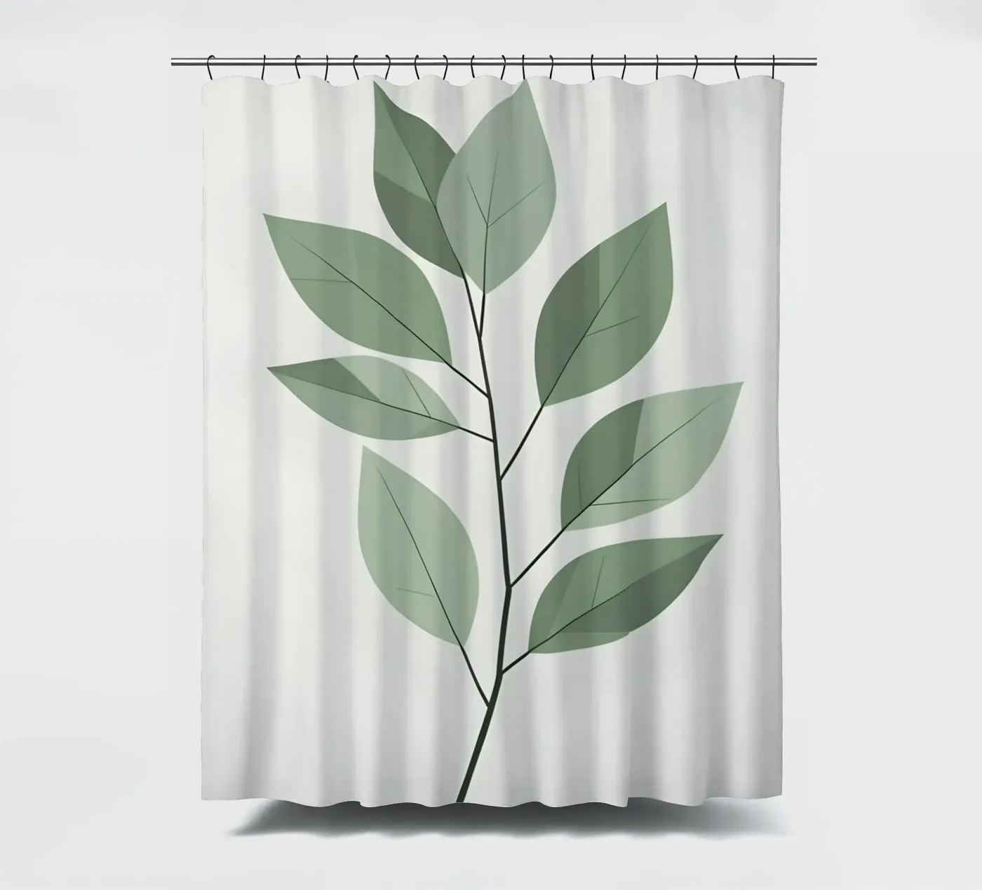 foglia vettoriale tenda da doccia da botanical shop