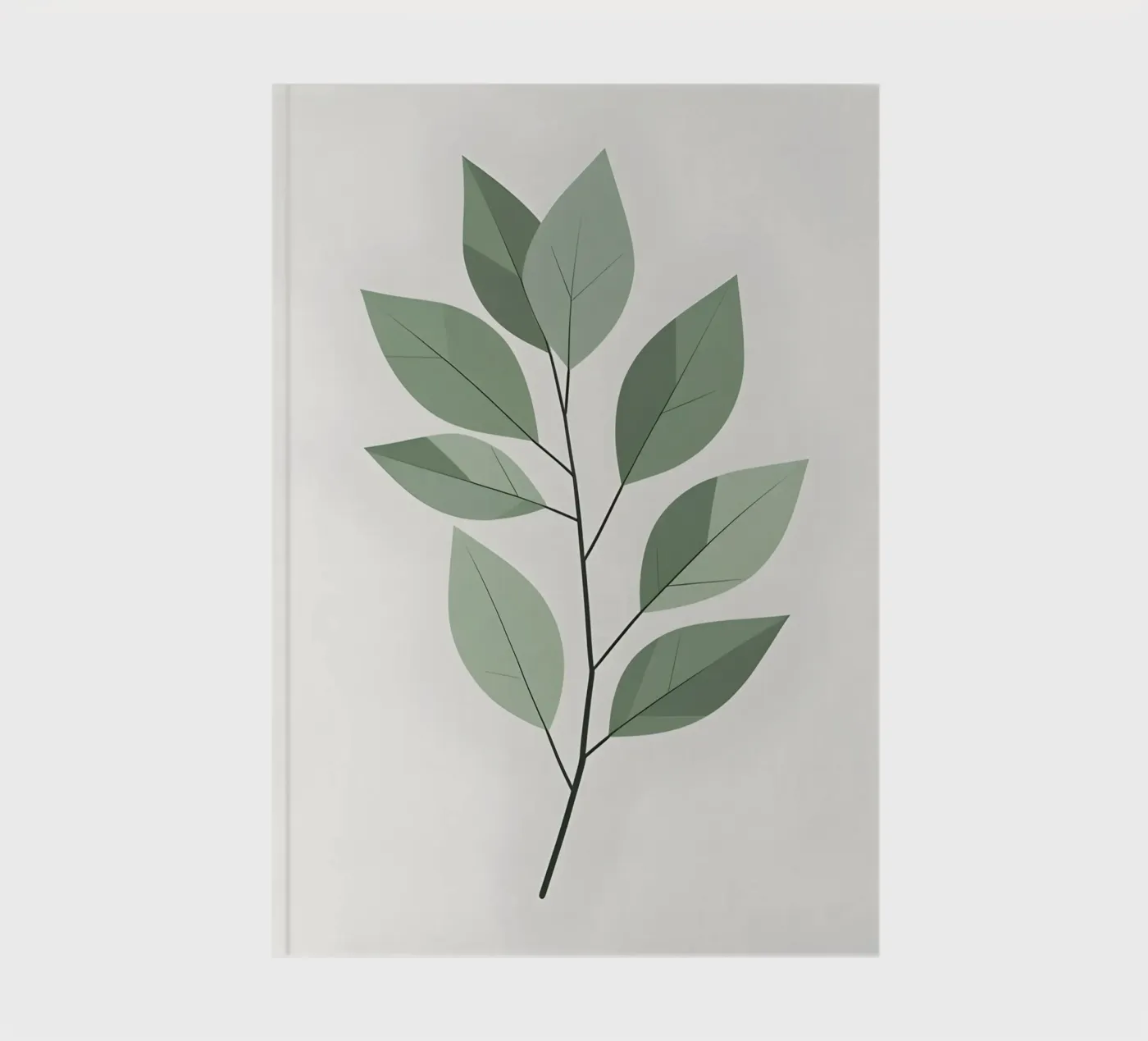 feuille vectorielle carnet de notes de botanical shop