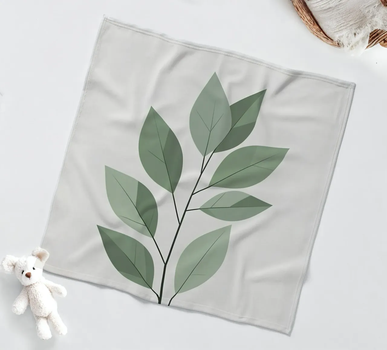 vectorblad fleecedeken van botanical shop