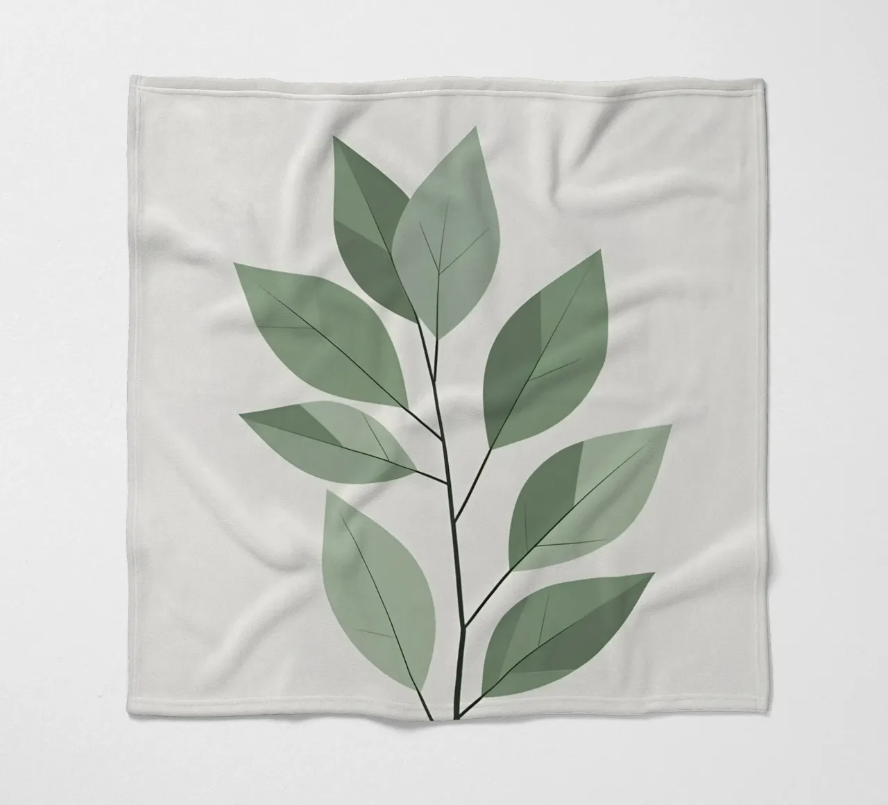 vectorblad fleecedeken van botanical shop