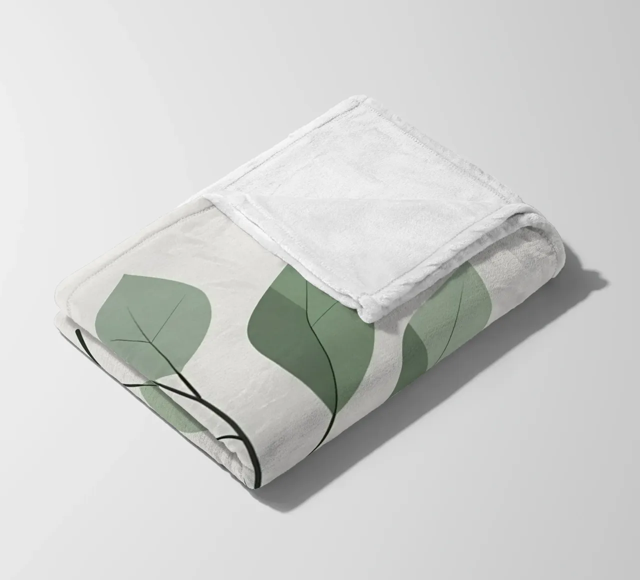 vectorblad fleecedeken van botanical shop