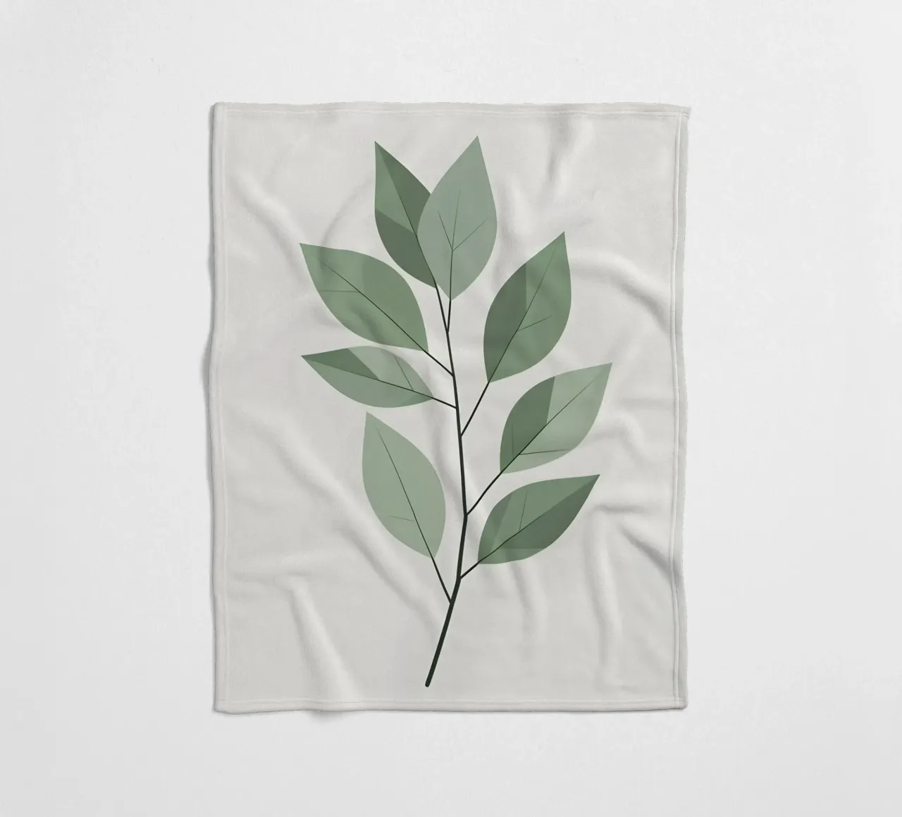 vectorblad fleecedeken van botanical shop